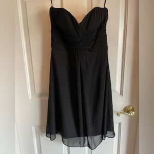 White House Black Market. Black cocktail dress. Size 4. Dry clean.